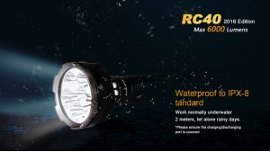 Fenix RC40 - 6000 Lumeni - 730 Metri - Editie 2016